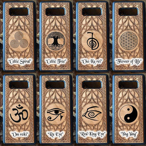 Wheel of Time Symbol Personalized Wood Phone Case