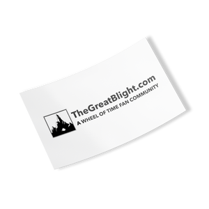 TheGreatBlight.com Long Full Logo Sticker
